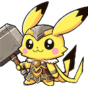 Pikachu with Thor's Hammer - Your Development Journey Mascot